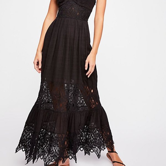 🍒NWT🍒 FREE PEOPLE CAUGHT YOUR EYE MAXI - Picture 2 of 8